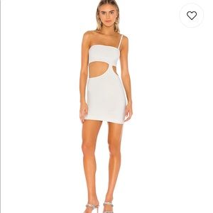 Cherise Mini Dress in Silver
